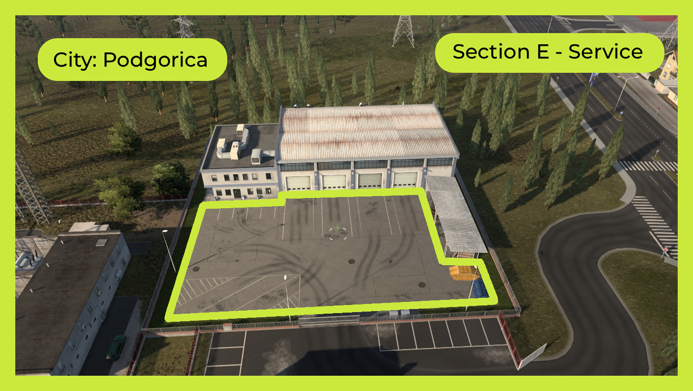 Podgorica: Section E - Service