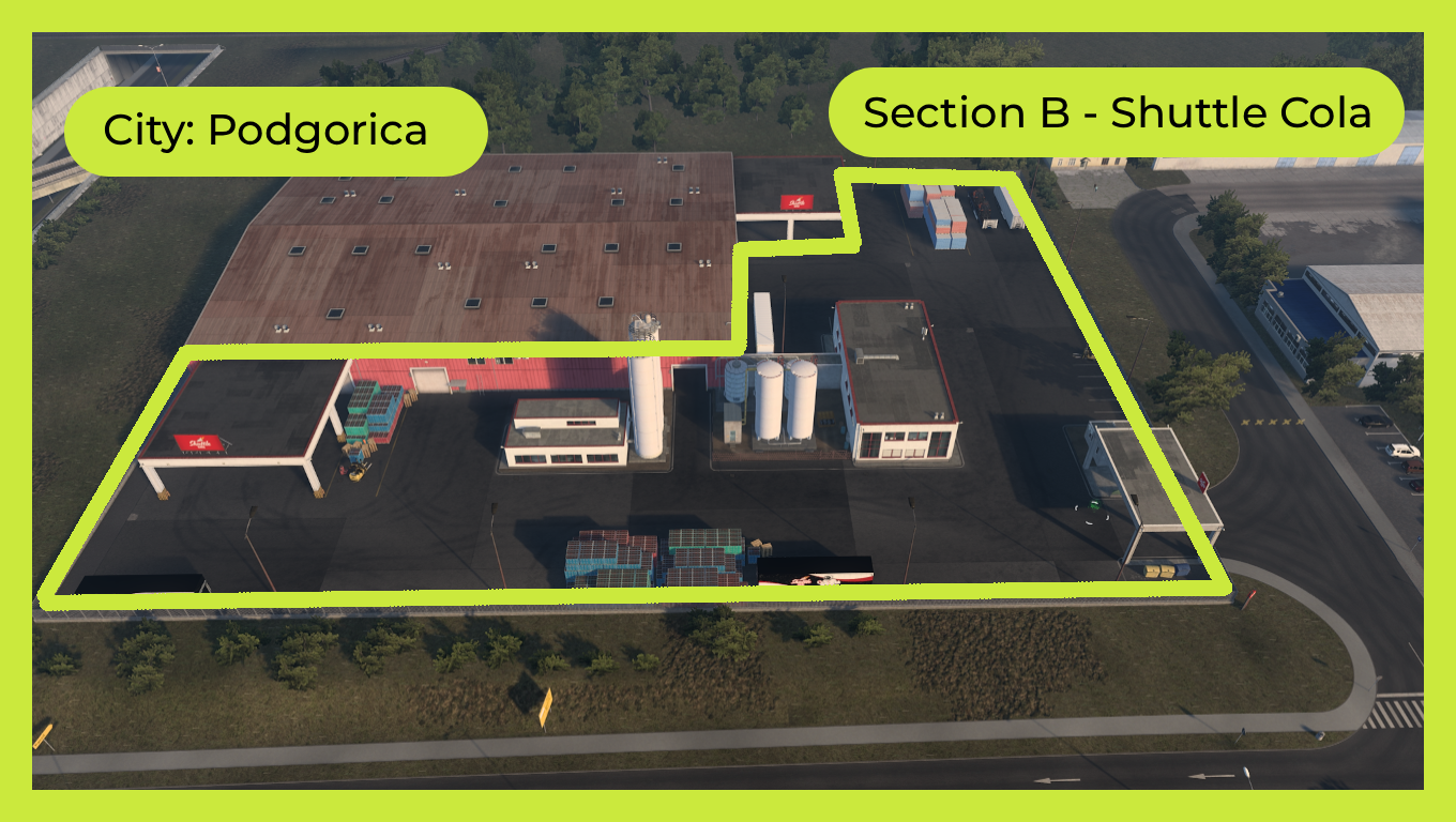 Podgorica: Section B - Shuttle Cola